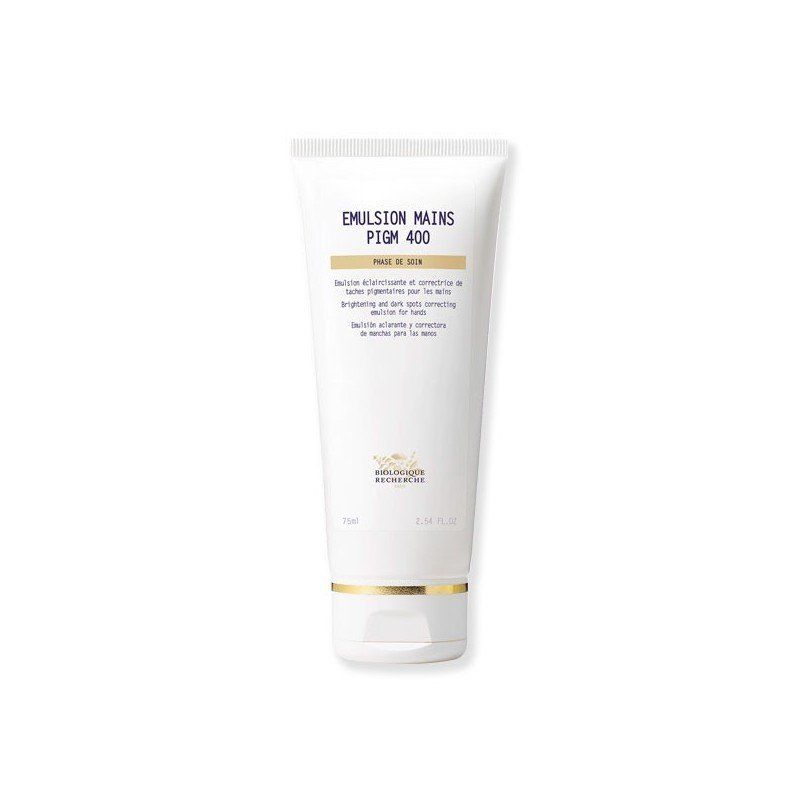 emulsion mains pigm 400 biologique recherche