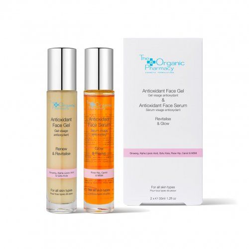 THE ORGANIC PHARMACY ANTIOXIDANT FACE GEL & ANTIOXIDANT FACE SERUM DUO